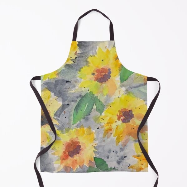 Item preview, Abstract sunflowers on a grey day designed and sold by CindyGetsArty.