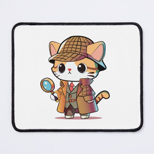Item preview, Whiskers Detective (No Font) designed and sold by I3ackSmall.