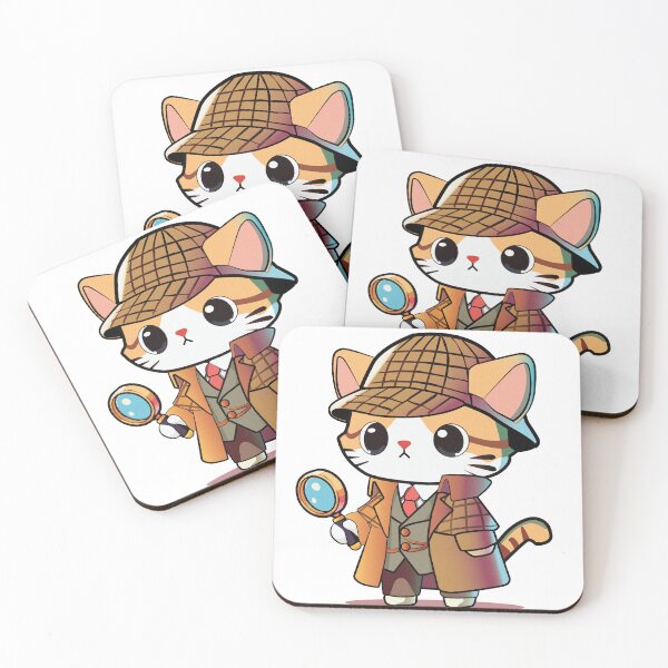 Item preview, Whiskers Detective (No Font) designed and sold by I3ackSmall.