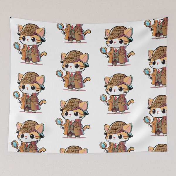 Item preview, Whiskers Detective (No Font) designed and sold by I3ackSmall.