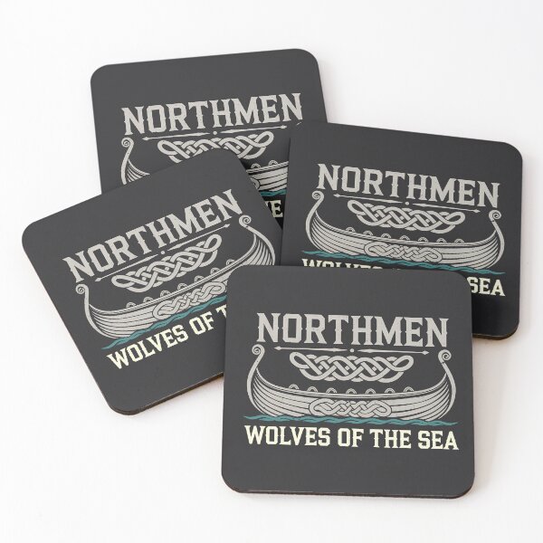 Item preview, Nordic Viking Longship - Wolves of the Sea designed and sold by Odd World.