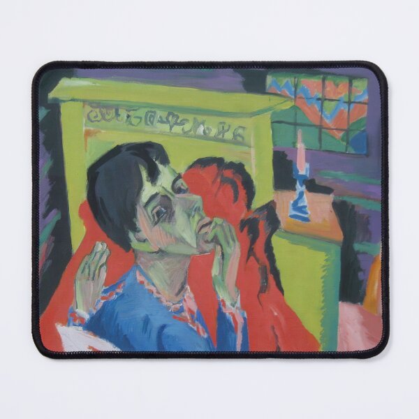 Item preview, ernst ludwig kirchner paintings, ernst ludwig kirchner self portrait, ernst ludwig kirchner prints, ernst ludwig kirchner artwork, ernst ludwig kirchner art designed and sold by diana-shaw.