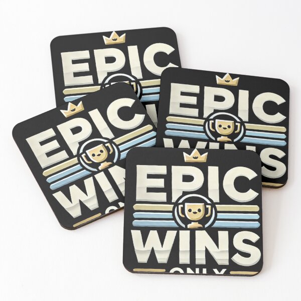 Item preview, Epic Wins Only Crown Trophy Gaming Games PC Races designed and sold by AndyMcGuire.