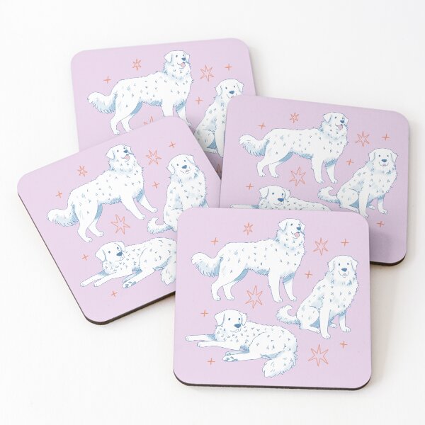 Item preview, Cute Kuvasz Dog Illustration designed and sold by YaraCuteArt.