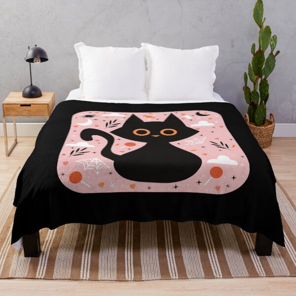 Item preview, Autumn Nights with a Halloween Cat designed and sold by Tulip Creators .