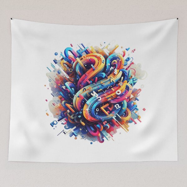 Item preview, Abstract Lucky number and cool letters designed and sold by WorlDigitalArts.
