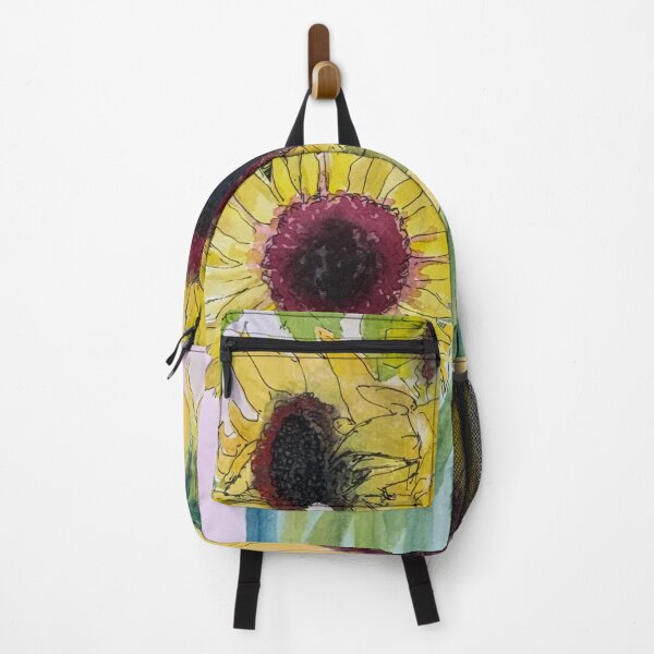 Item preview, Loose Sunflowers in a vase designed and sold by CindyGetsArty.