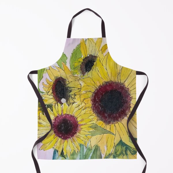Item preview, Loose Sunflowers in a vase  designed and sold by CindyGetsArty.