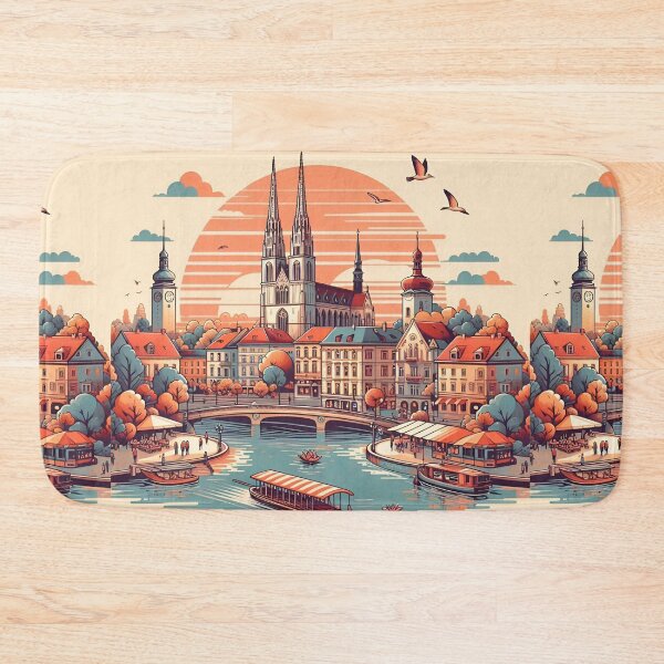 Item preview, Zagreb Dubrovnik Vintage designed and sold by CatherineLievre.