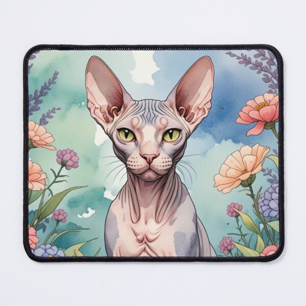 Item preview, Sphynx Cat, Floral Kitten for Animal Lovers Fun designed and sold by LunarFern.