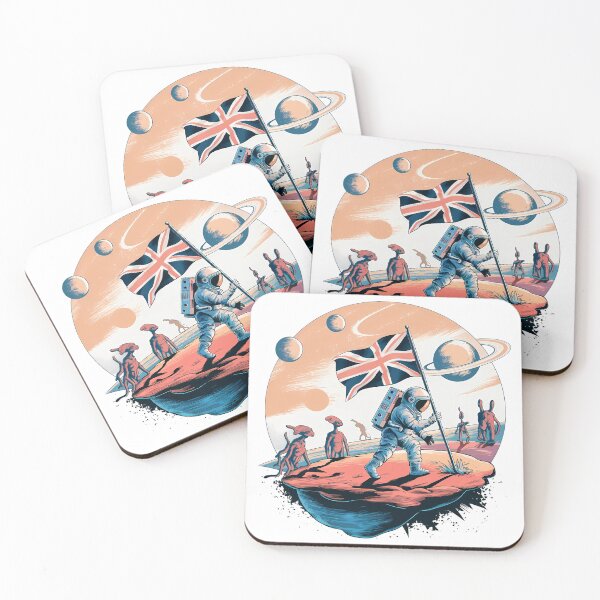 Item preview, Astronaut on Mars with Alien Observers designed and sold by ZetaDream.