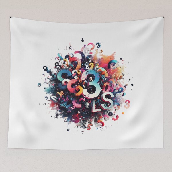 Item preview, Abstract Lucky number and 3d letters designed and sold by WorlDigitalArts.