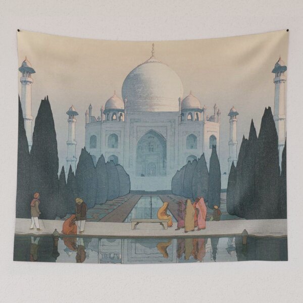Item preview, Morning Mist in Taj Mahal by Yoshida Hiroshi designed and sold by Takeda-art.