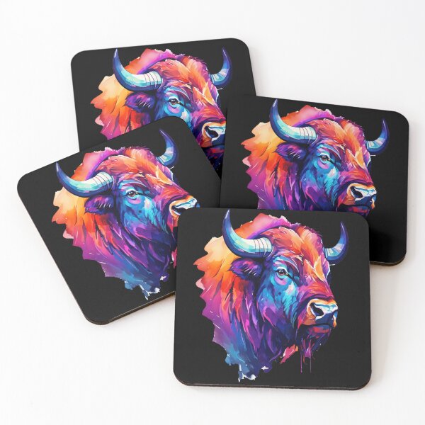 Item preview, Painted Watercolor Wild Bison designed and sold by BirdsnStuff.