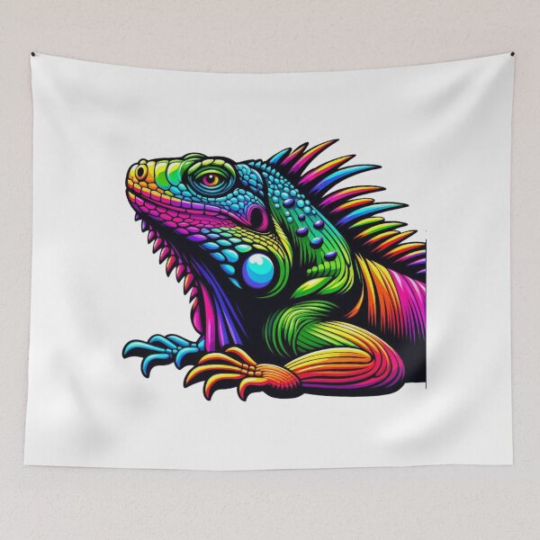 Item preview, Psychedelic Iguana designed and sold by Aqmean.