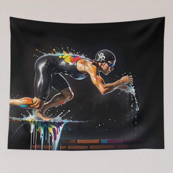 Item preview, Competitive Swimmer - Diving In designed and sold by Bright-Moonrise.