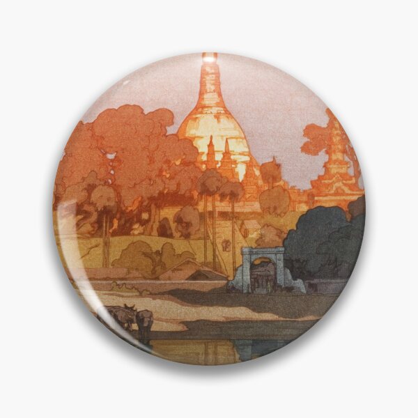 Artikelvorschau, Goldene Pagode in Rangun von Yoshida Hiroshi entworfen und verkauft von Takeda-art.