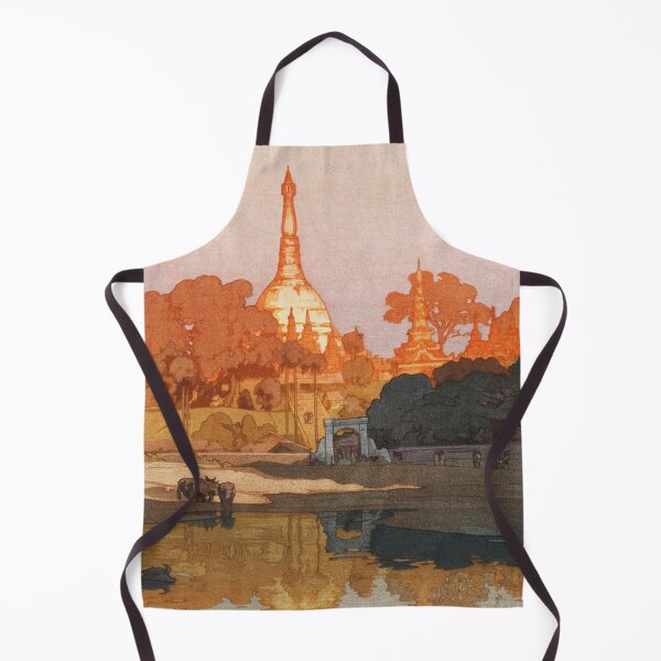 Item preview, Golden Pagoda in Rangoon by Yoshida Hiroshi designed and sold by Takeda-art.