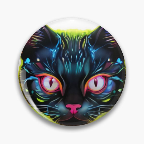 Artikelvorschau, Cyberpunk Schwarze Katze Neon entworfen und verkauft von Baldazar.