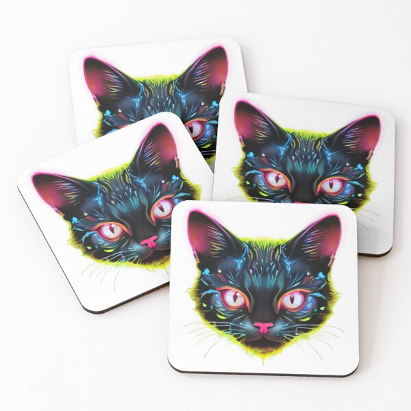 Item preview, Cyberpunk Black Cat Neon designed and sold by Baldazar.
