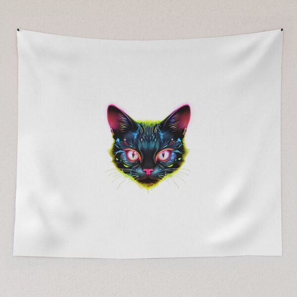 Item preview, Cyberpunk Black Cat Neon designed and sold by Baldazar.
