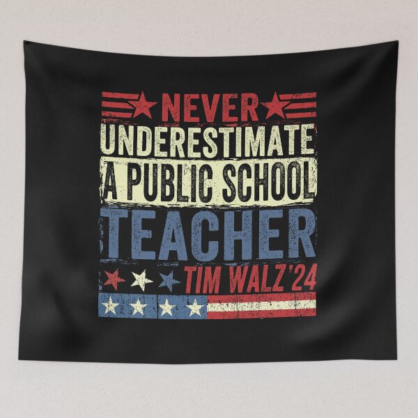 Item preview, Never Underestimate A Public School Teacher designed and sold by PrettyInk.