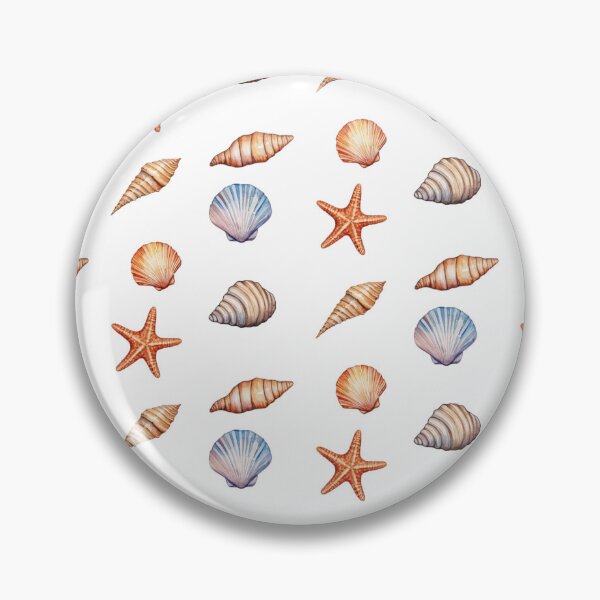 Item preview, Coastal Sea Shells Treasure Ocean Watercolor Seashells Pack designed and sold by SOUFIANE1991.