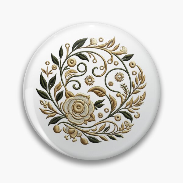Item preview, Embroidered Floral, Flower designed and sold by deniz kaya.