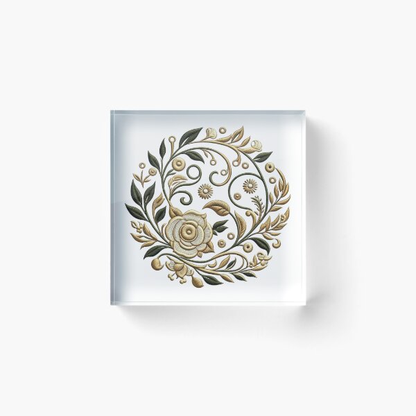 Item preview, Embroidered Floral, Flower designed and sold by deniz kaya.