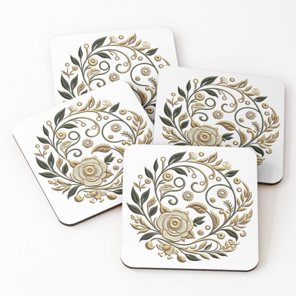 Item preview, Embroidered Floral, Flower designed and sold by deniz kaya.