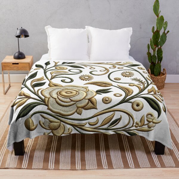 Item preview, Embroidered Floral, Flower designed and sold by deniz kaya.