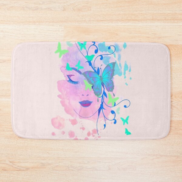 Item preview, Abstract Butterfly Lady, trippy graphic psychedelic arte abstracto designed and sold by Adri Barnard.