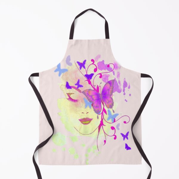 Item preview, Abstract Butterfly Lady 2, trippy graphic psychedelic arte abstracto designed and sold by Adri Barnard.