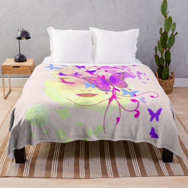 Item preview, Abstract Butterfly Lady 2, trippy graphic psychedelic arte abstracto designed and sold by Adri Barnard.