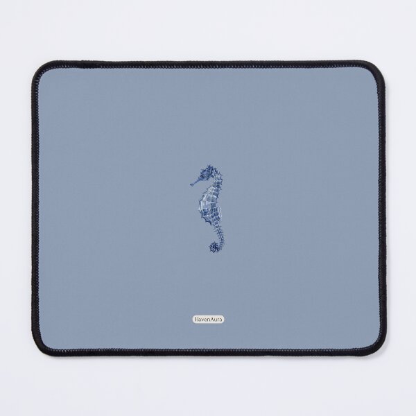 Item preview, Blue with dark blue seahorse designed and sold by HavenAura.