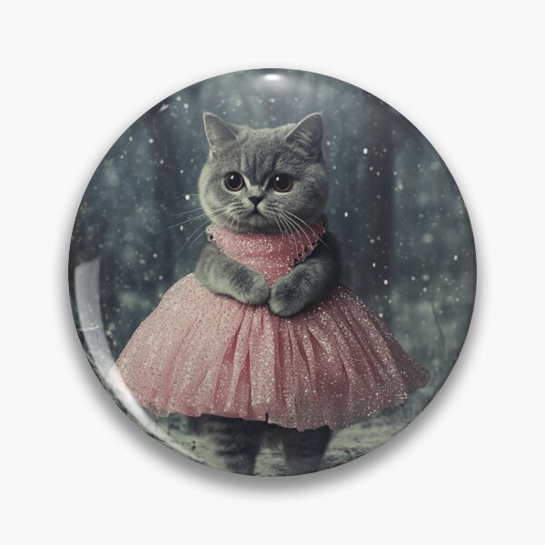Item preview, Dolly British Shorthair Cat In Winter Forest designed and sold by Nocturne  Paws.
