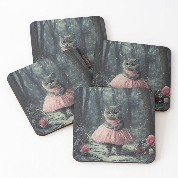 Item preview, Dolly British Shorthair Cat In Winter Forest designed and sold by Nocturne  Paws.