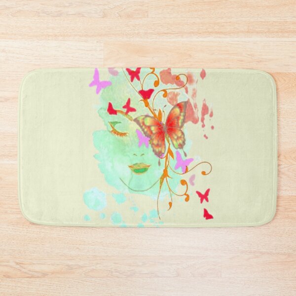 Item preview, Abstract Butterfly Lady 3, trippy graphic psychedelic arte abstracto designed and sold by Adri Barnard.