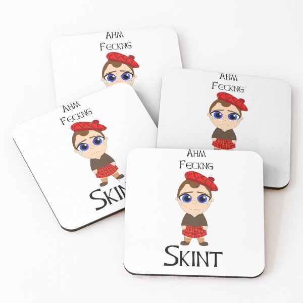 Item preview, Ahm fecking skint Scottish Doric phrase with cute Scot designed and sold by KyttsyKrafts.