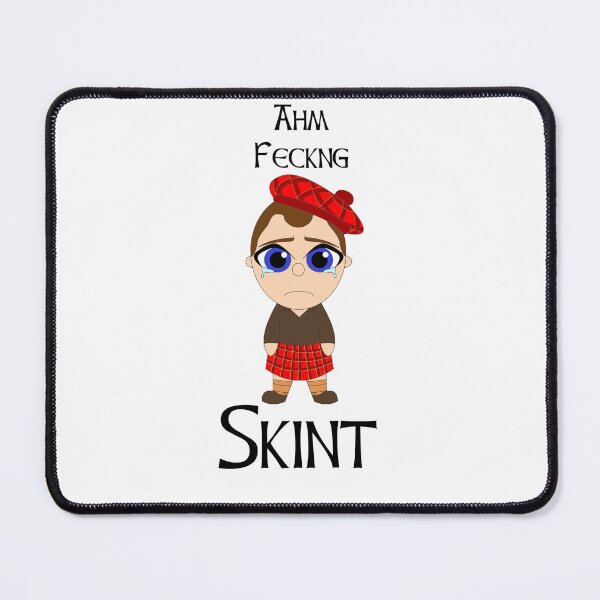 Item preview, Ahm fecking skint Scottish Doric phrase with cute Scot designed and sold by KyttsyKrafts.