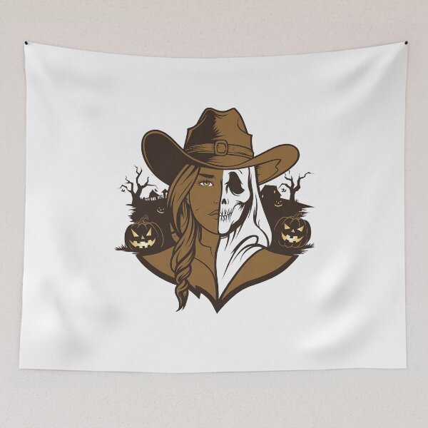 Item preview, Cool Ghoul Cowgirl -   Haunted Cowgirl -  Spooky Western Spirit designed and sold by Zyziowsky.