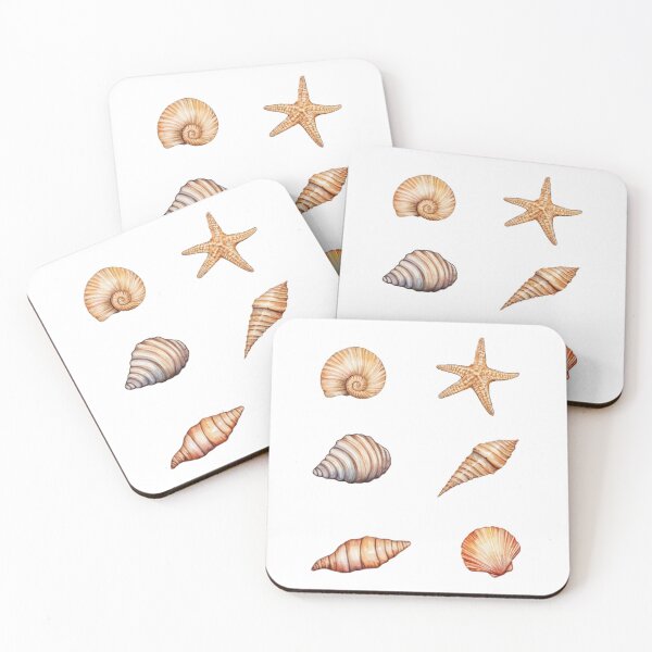 Item preview,  Coastal Sea Shells Treasure Ocean Watercolor Seashells Pack designed and sold by SOUFIANE1991.