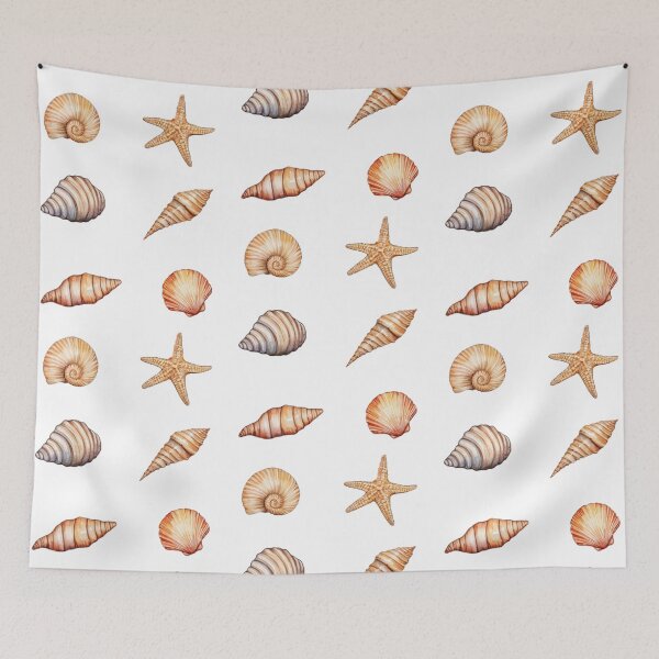 Item preview,  Coastal Sea Shells Treasure Ocean Watercolor Seashells Pack designed and sold by SOUFIANE1991.