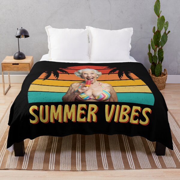 Item preview, Old Lady Granny Ice Lolly Summer Vibes designed and sold by JesterKrewArt.