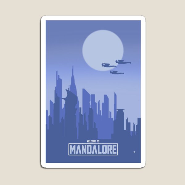Vista previa del artículo con la obra «Póster de película minimalista Póster clásico Mandalore», diseñado y vendido por gibbondragon.