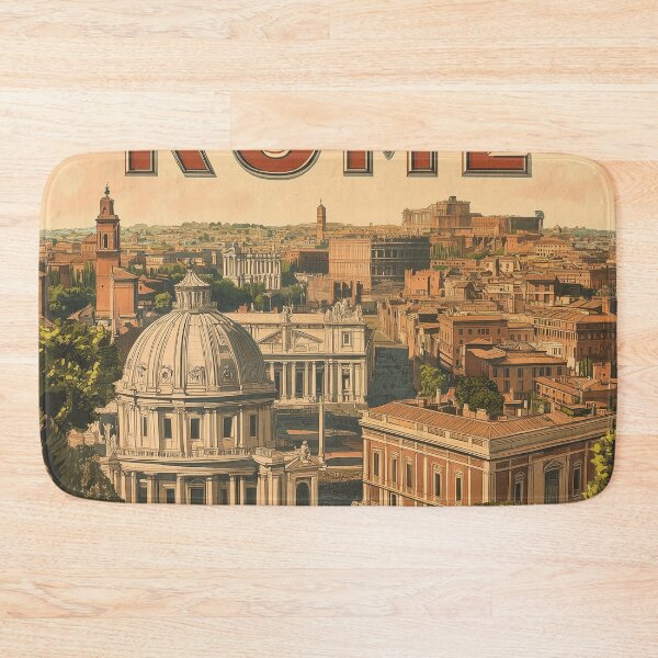 Item preview, Rome Cityscape Art – Stunning Wall Decor Celebrating Iconic Roman Architecture & Historic Streets" designed and sold by nomiraclehere.