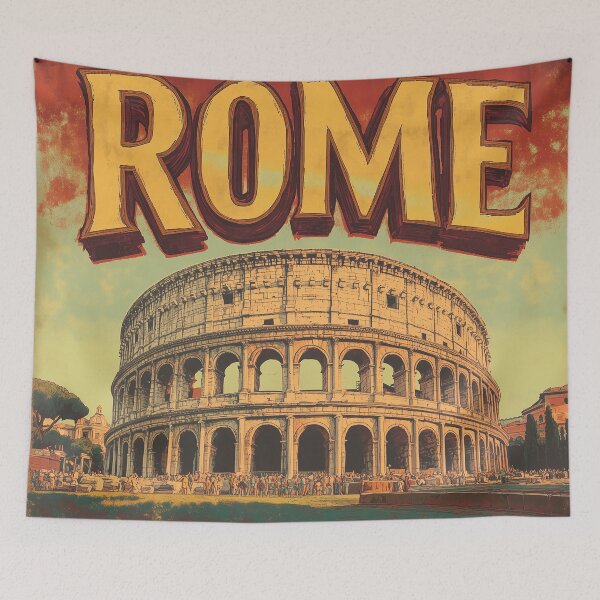 Item preview, Rome Cityscape Art – Stunning Wall Decor Celebrating Iconic Roman Architecture & Historic Streets" designed and sold by nomiraclehere.