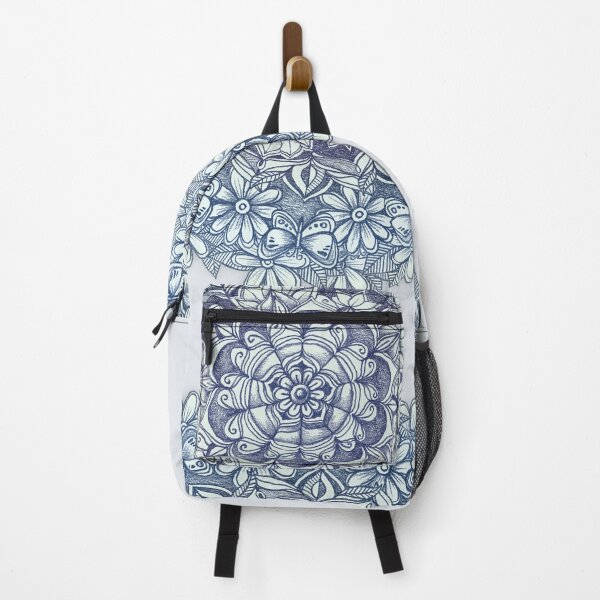 Item preview, Indigo Medallion with Butterflies & Daisy Chains designed and sold by micklyn.
