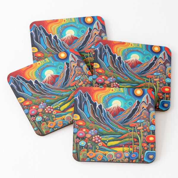 Item preview, Psychedelic Mountain Landscape 4 designed and sold by George Hutton Hunter.