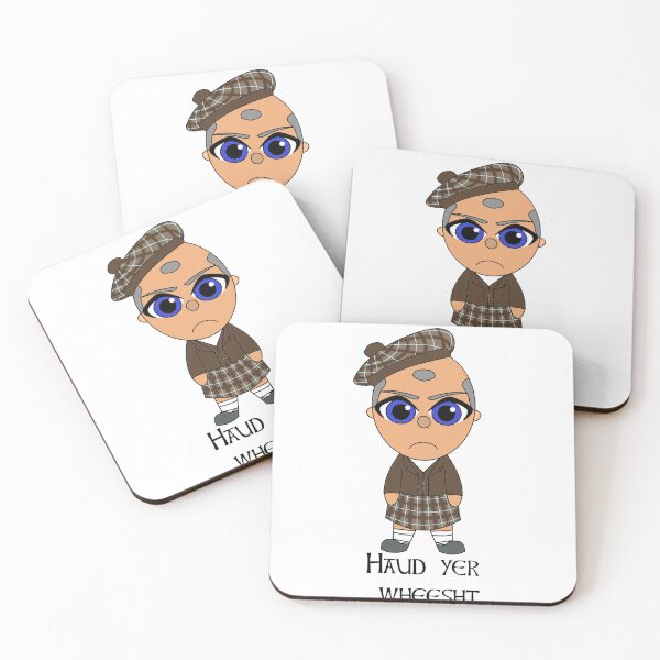 Item preview, Haud yer wheesht Scottish Doric phrase with cute Scot designed and sold by KyttsyKrafts.